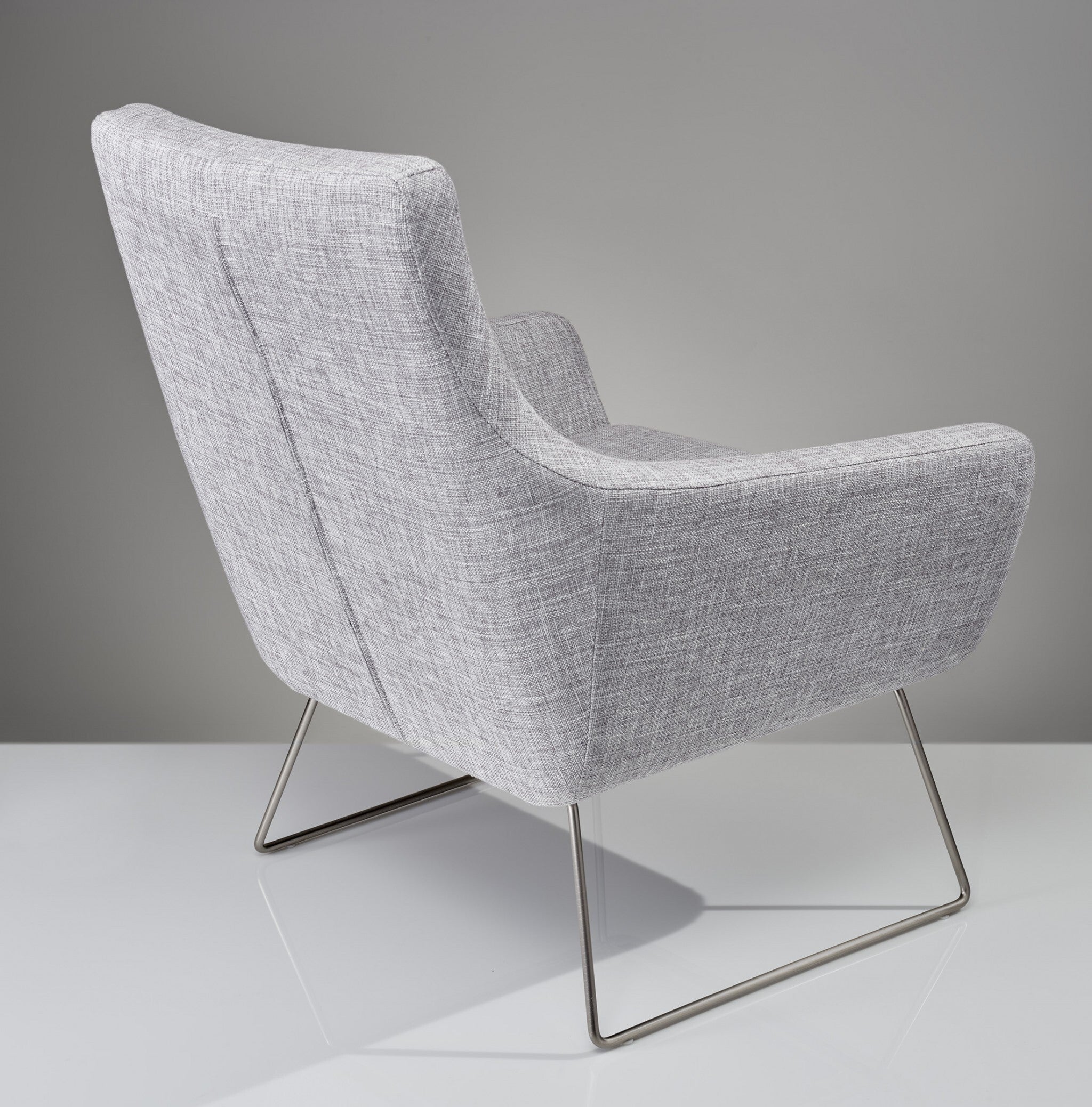 Pale Grey Upholstered Armchair